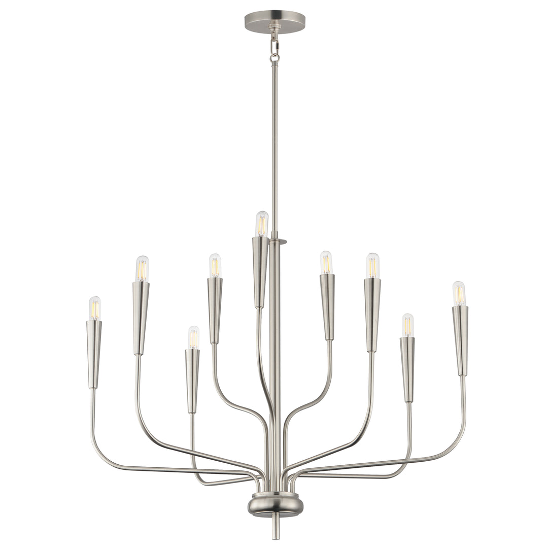 Vela Chandelier Satin Nickel