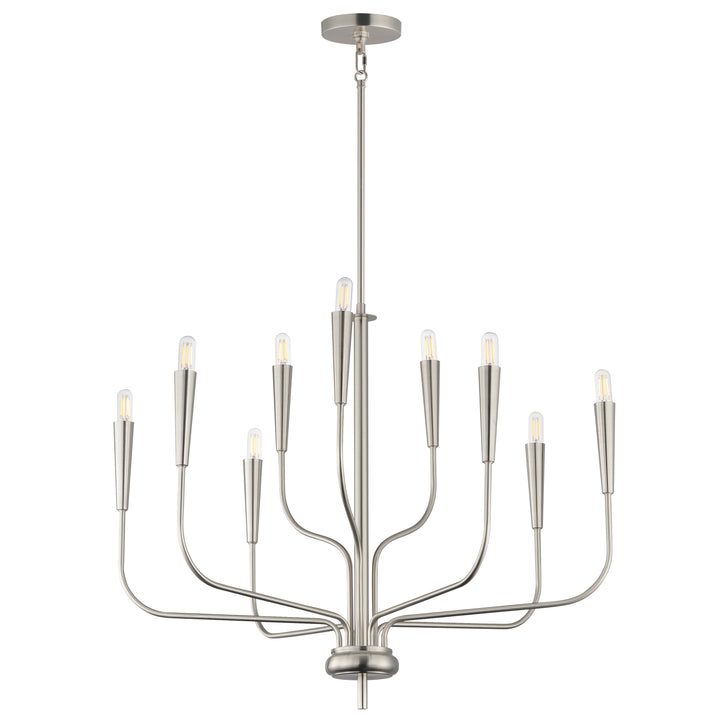 Vela Chandelier Satin Nickel