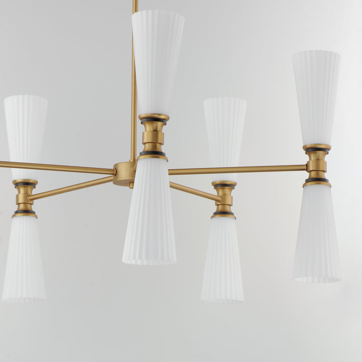 Krevat 10-Light Chandelier Black / Natural Aged Brass alternate view