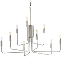 Abner 9-Light Chandelier Satin Nickel