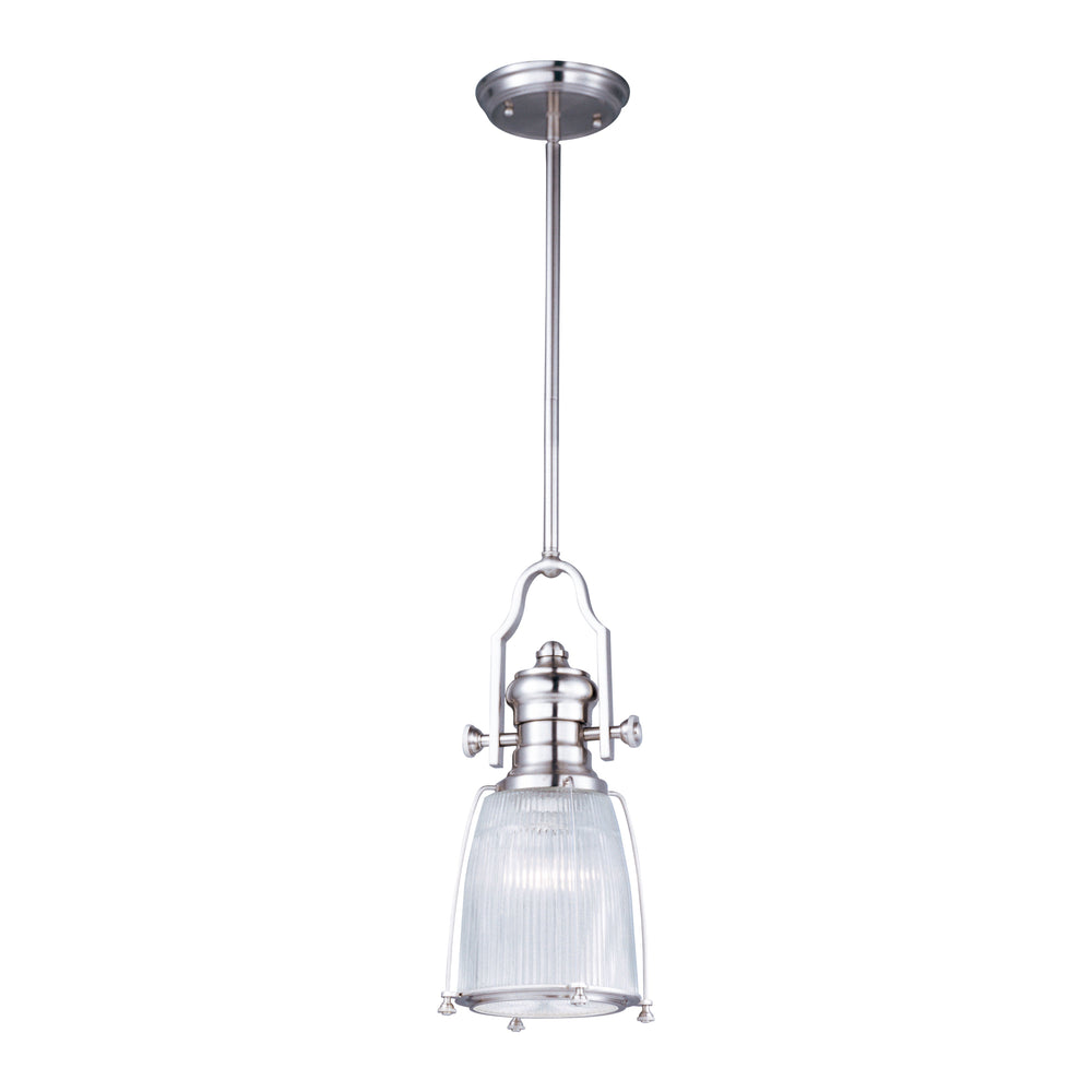 Hi-Bay 1-Light Pendant Satin Nickel