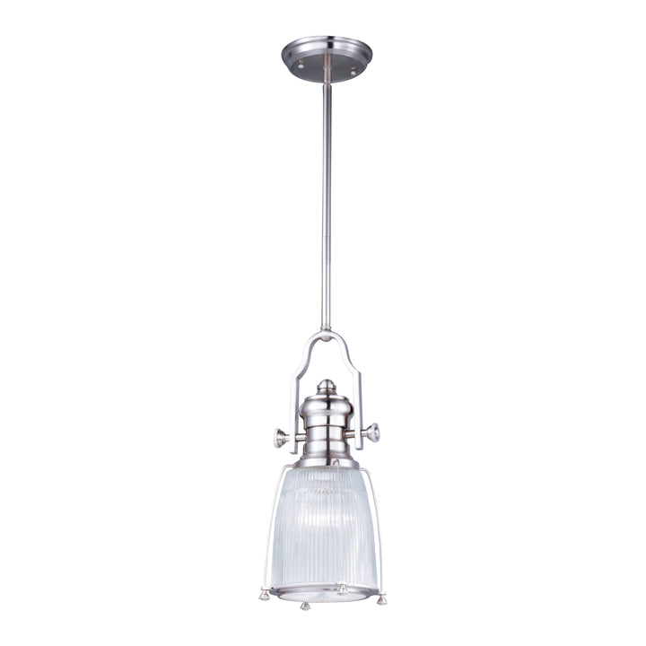 Hi-Bay 1-Light Pendant Satin Nickel
