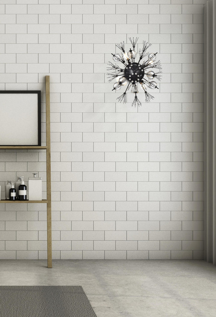 Vera Crystal Wall Sconce by Elegant - view 2