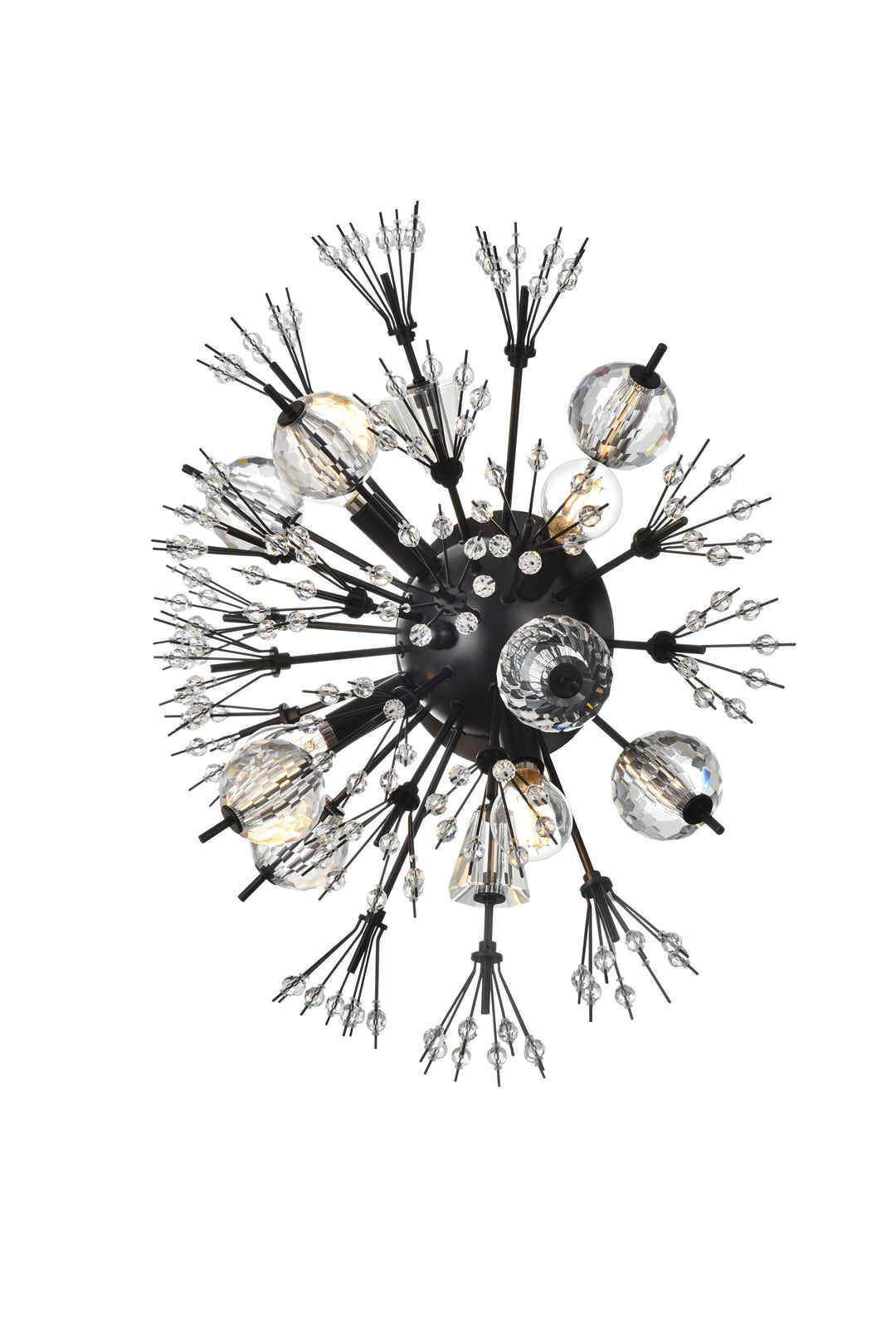 Vera Crystal Wall Sconce by Elegant - view 3
