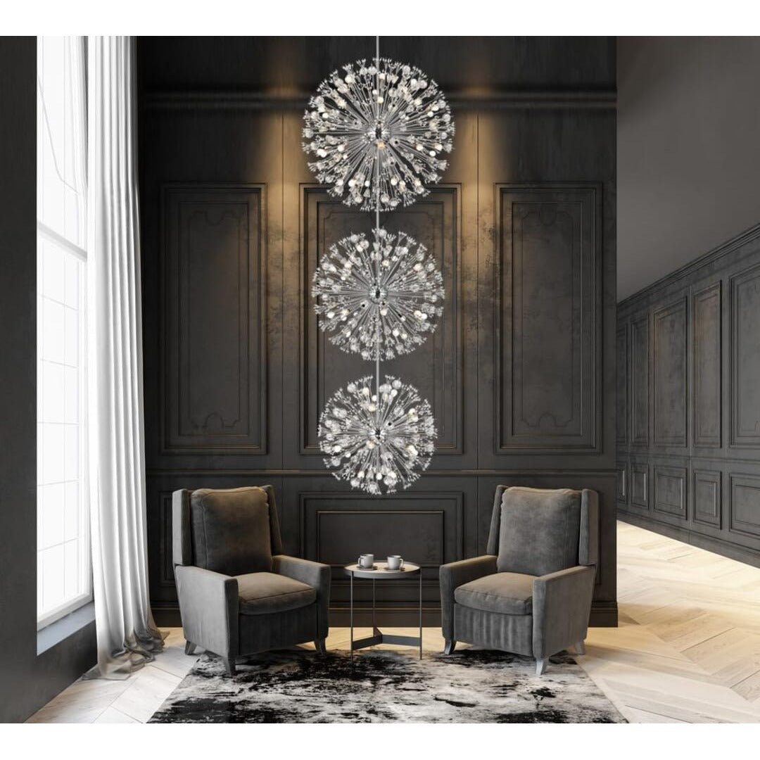 Vera Crystal Chandelier in Chrome by Elegant