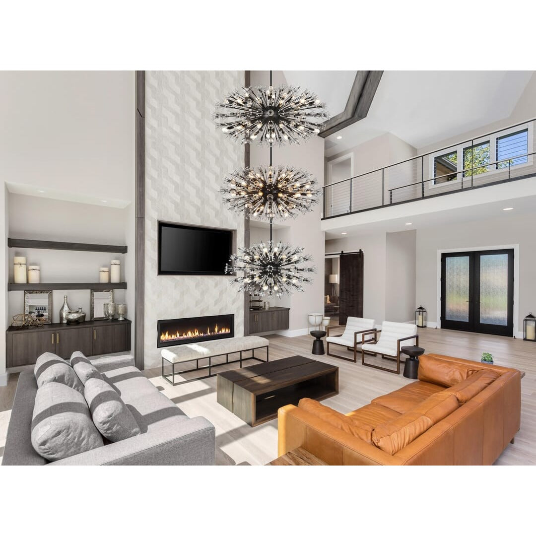 Vera Crystal Chandelier in Black by Elegant