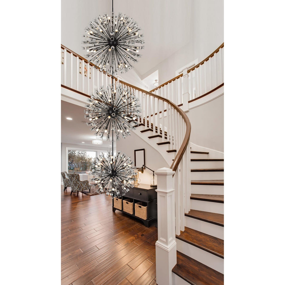 Vera Crystal Chandelier in Black by Elegant