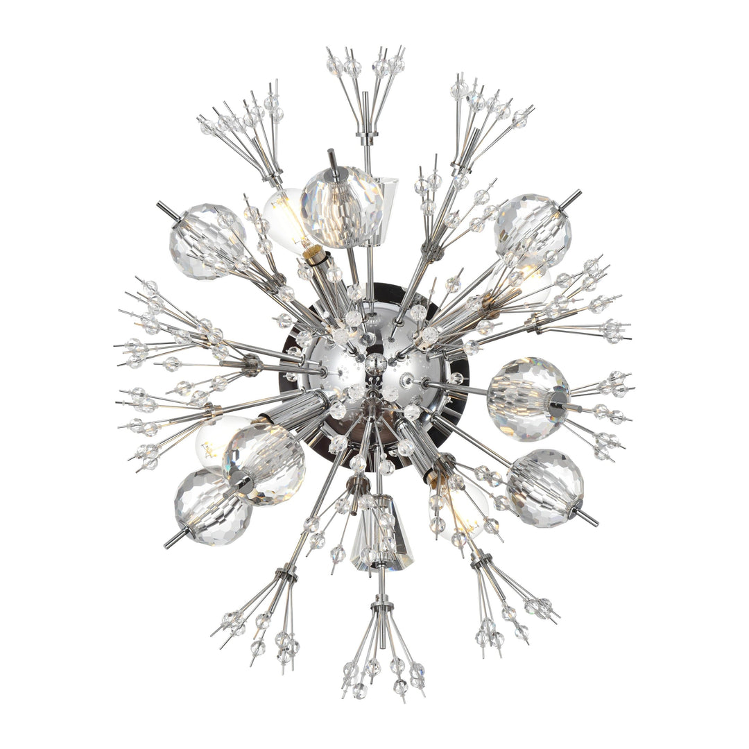 Vera Crystal Wall Sconce in Chrome by Elegant