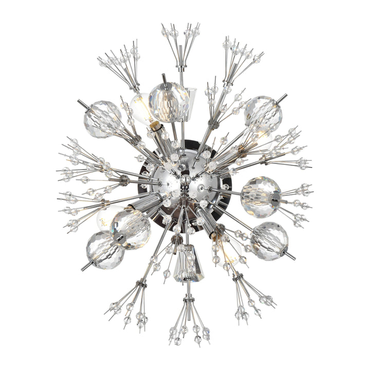 Vera Crystal Wall Sconce in Chrome by Elegant