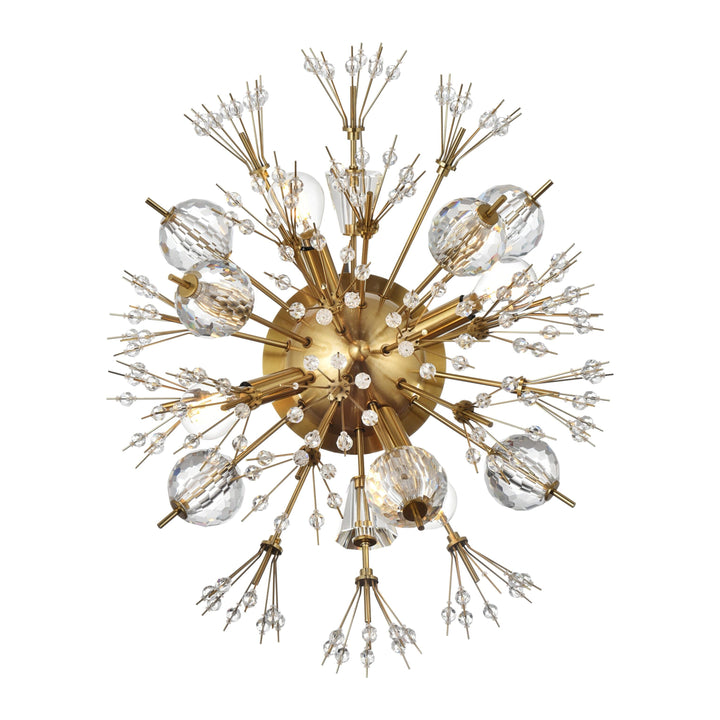 Vera Crystal Wall Sconce in Satin Gold by Elegant