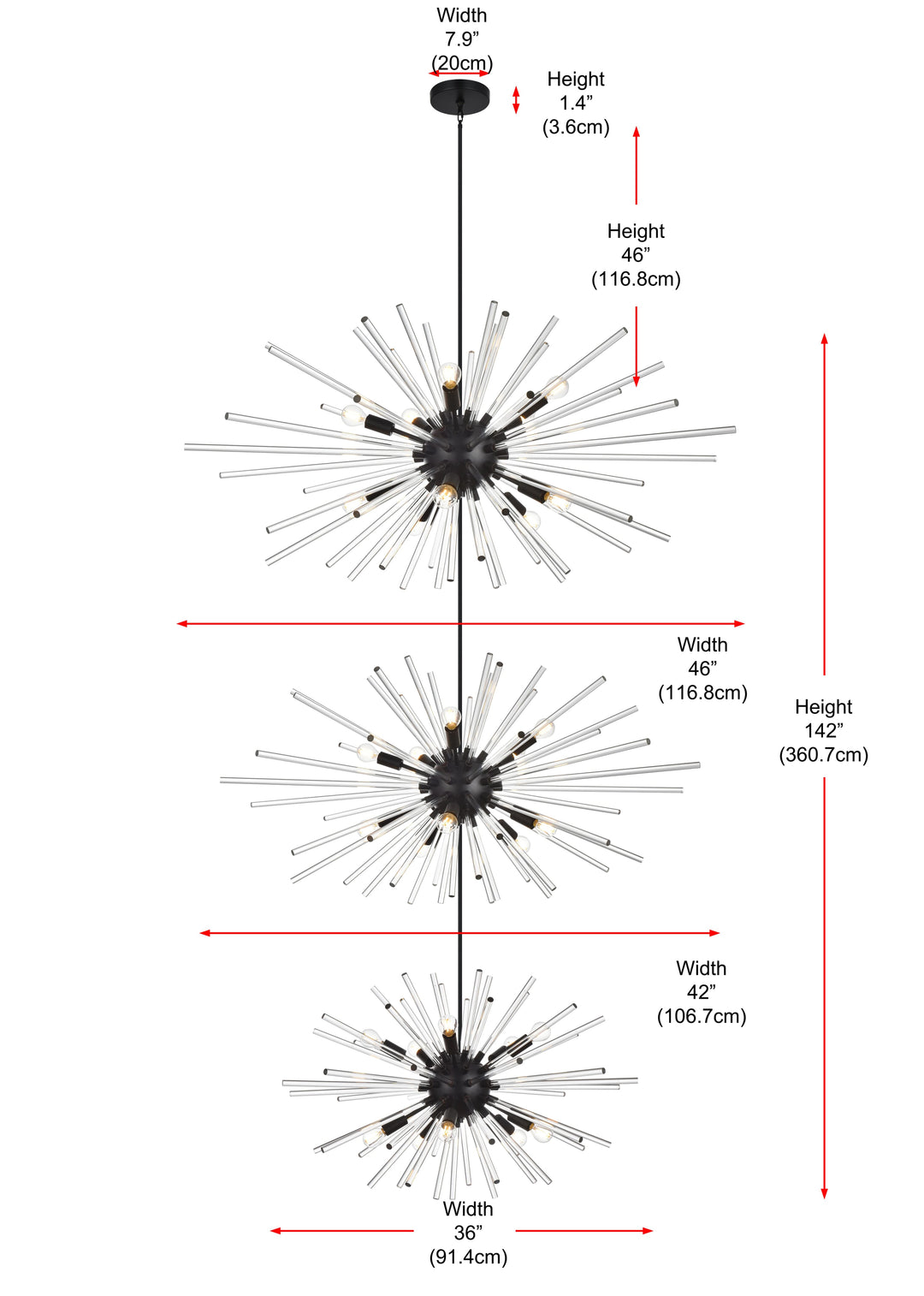 Sienna Crystal Chandelier by Elegant - view 10