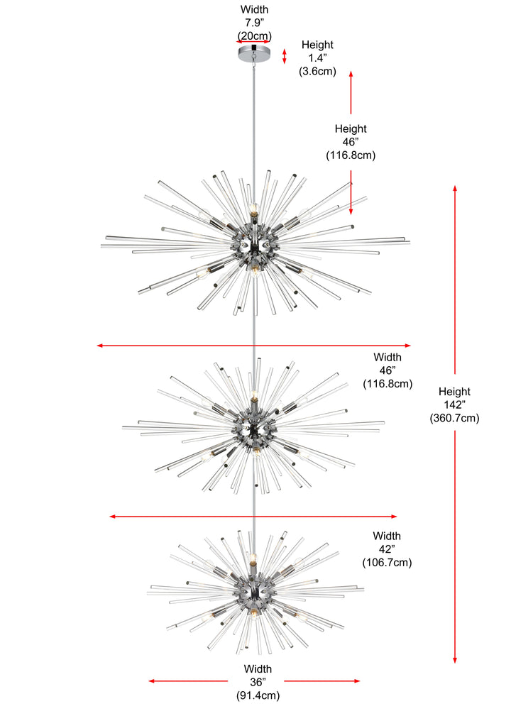 Sienna Crystal Chandelier by Elegant - view 20