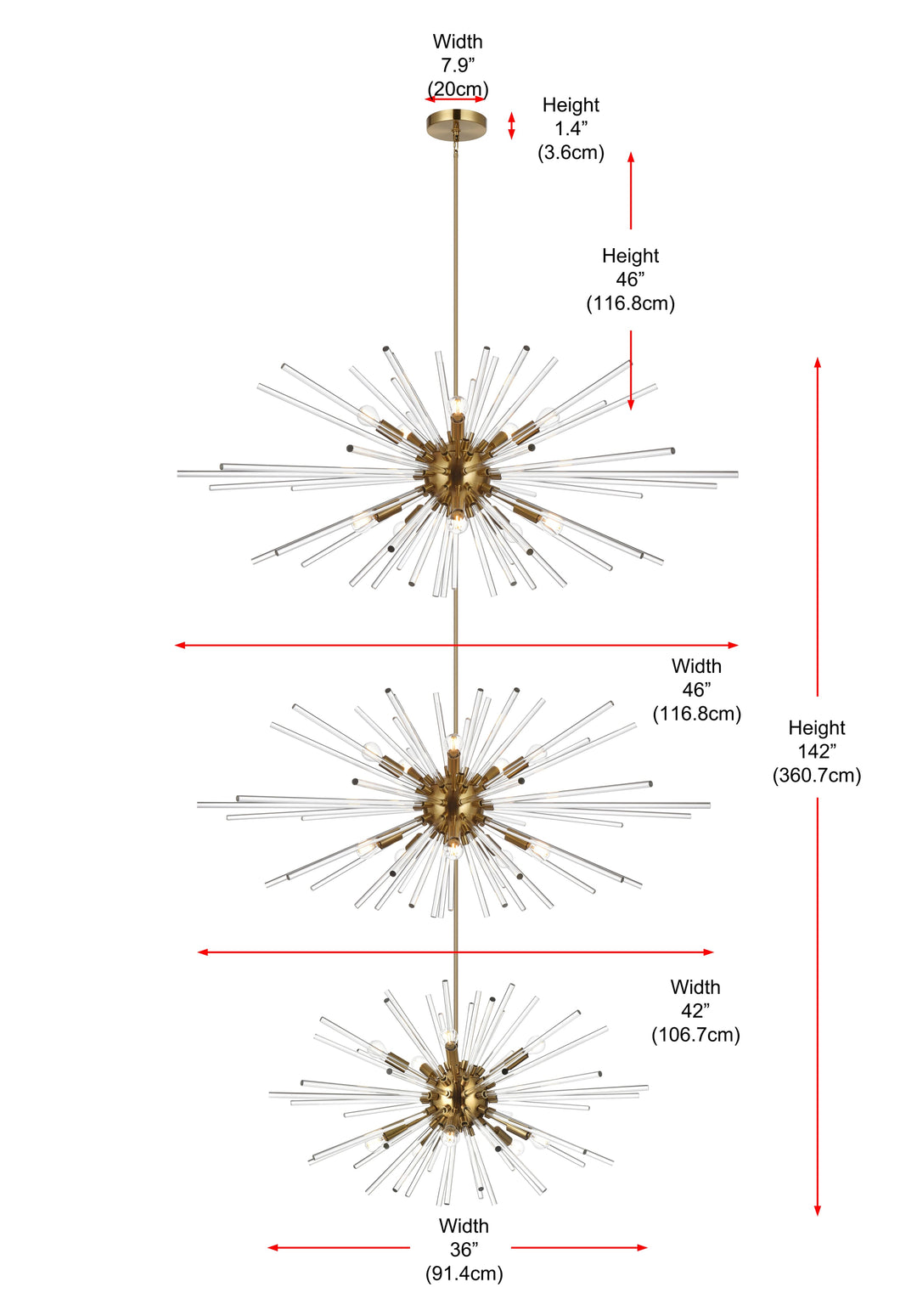 Sienna Crystal Chandelier by Elegant - view 30