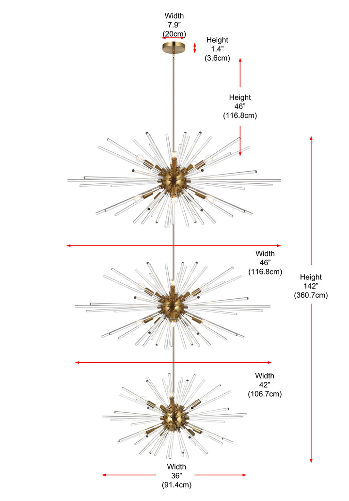 Sienna Crystal Chandelier by Elegant - view 30