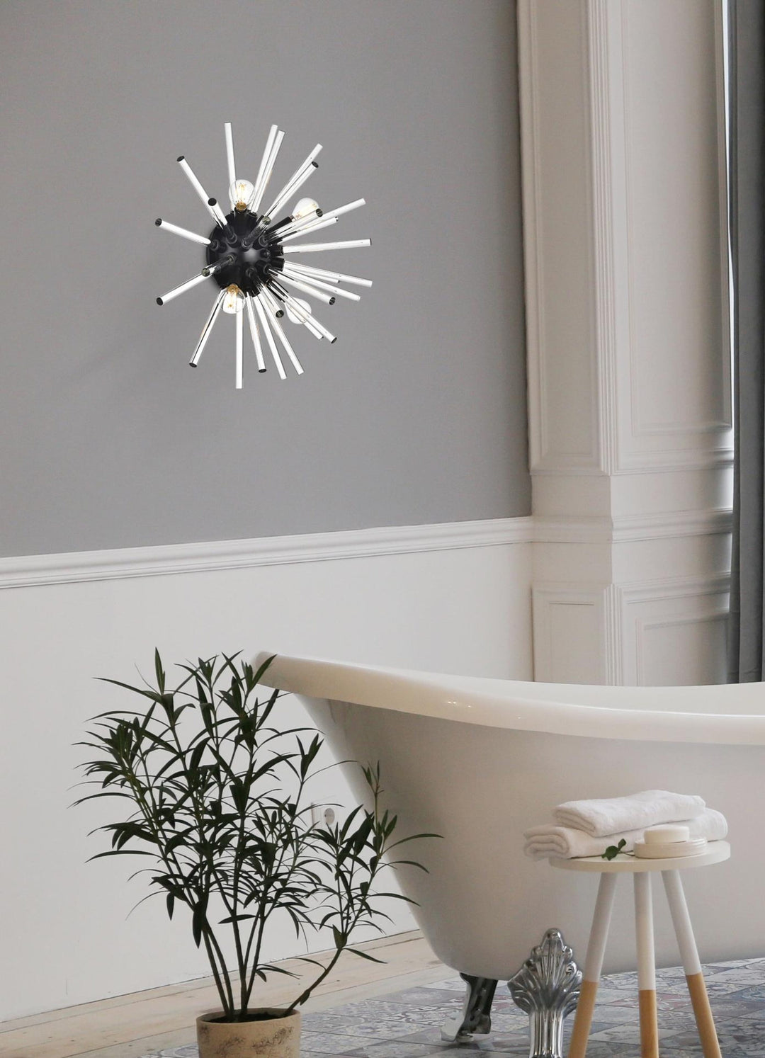 Sienna Crystal Wall Sconce by Elegant - view 2