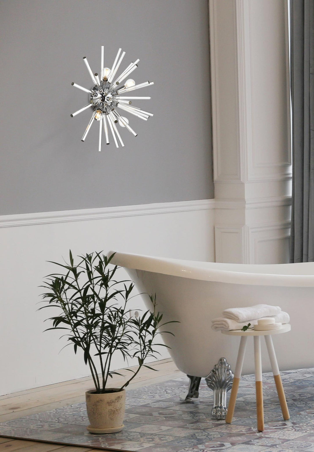 Sienna Crystal Wall Sconce by Elegant - view 10