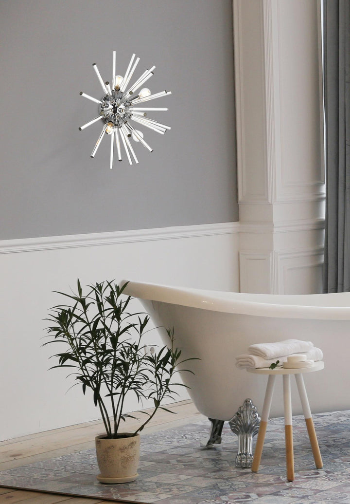 Sienna Crystal Wall Sconce by Elegant - view 10