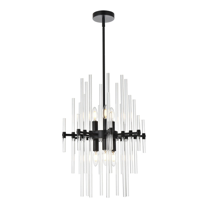 Sienna Crystal Pendant in Black by Elegant