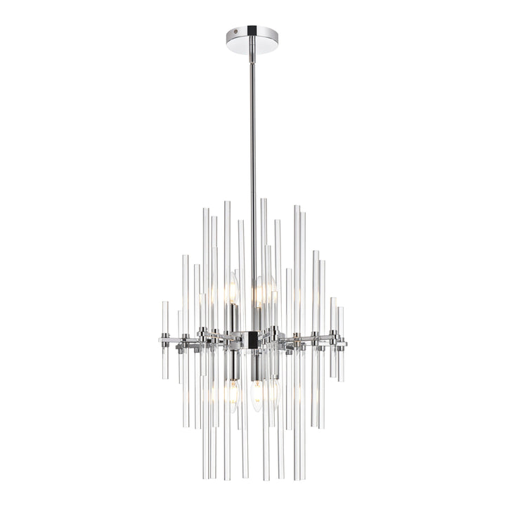 Sienna Crystal Pendant in Chrome by Elegant