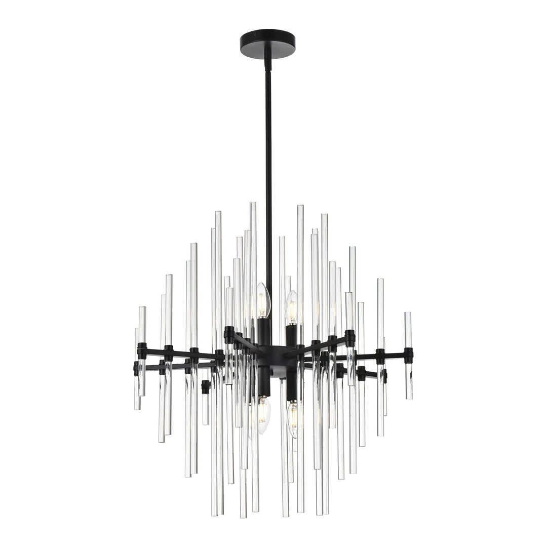 Sienna Crystal Pendant in Black by Elegant