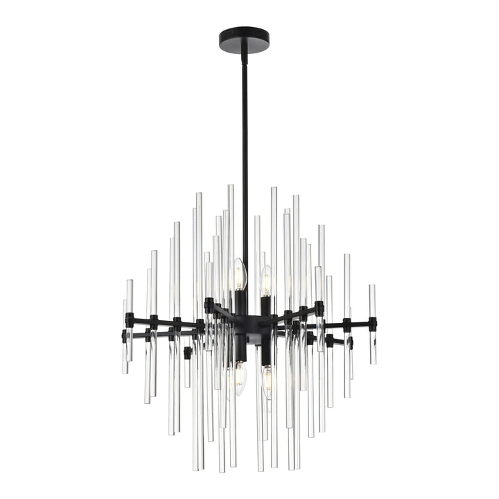Sienna Crystal Pendant in Black by Elegant