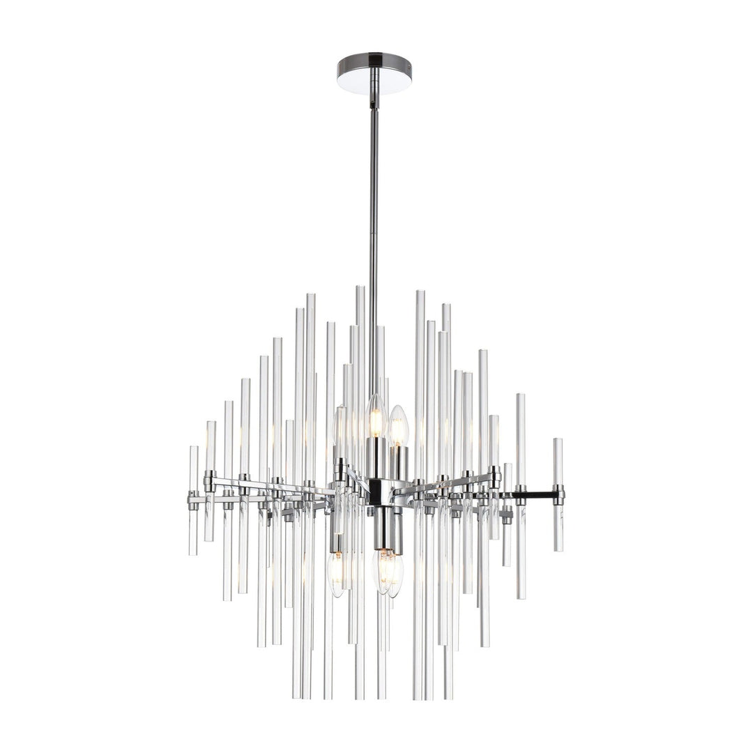 Sienna Crystal Pendant in Chrome by Elegant