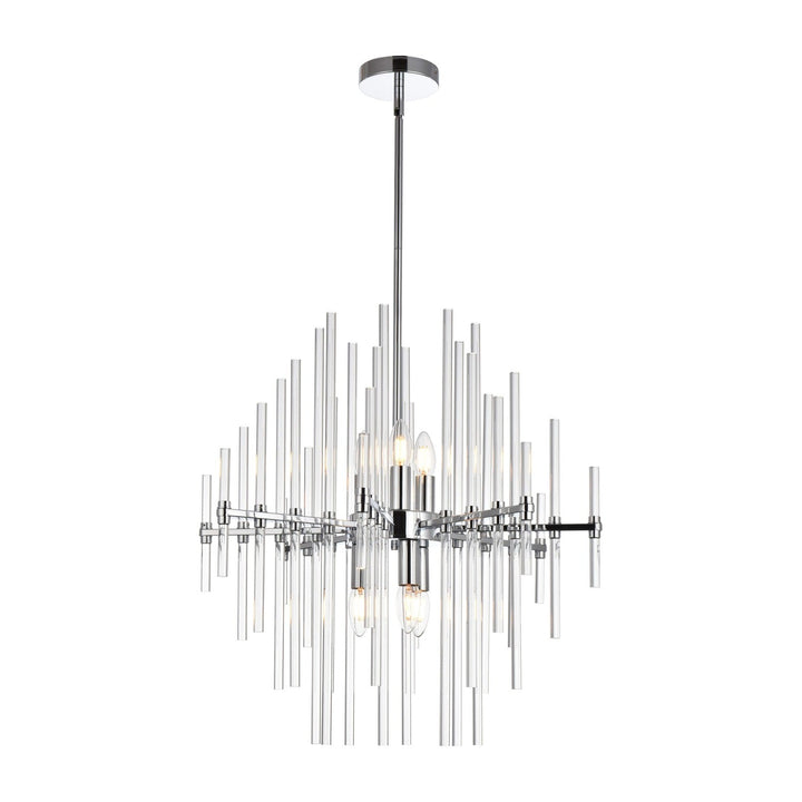 Sienna Crystal Pendant in Chrome by Elegant