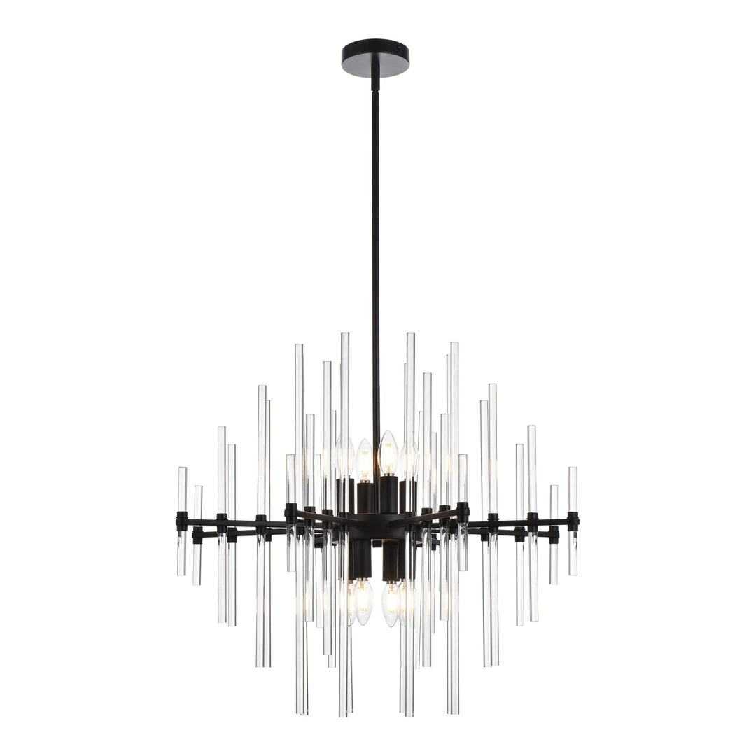 Sienna Crystal Pendant in Black by Elegant