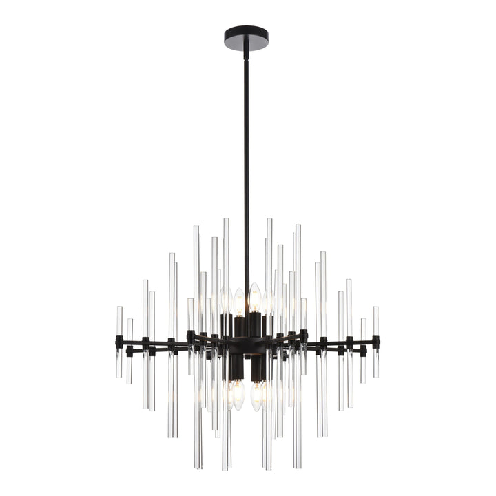 Sienna Crystal Pendant in Black by Elegant