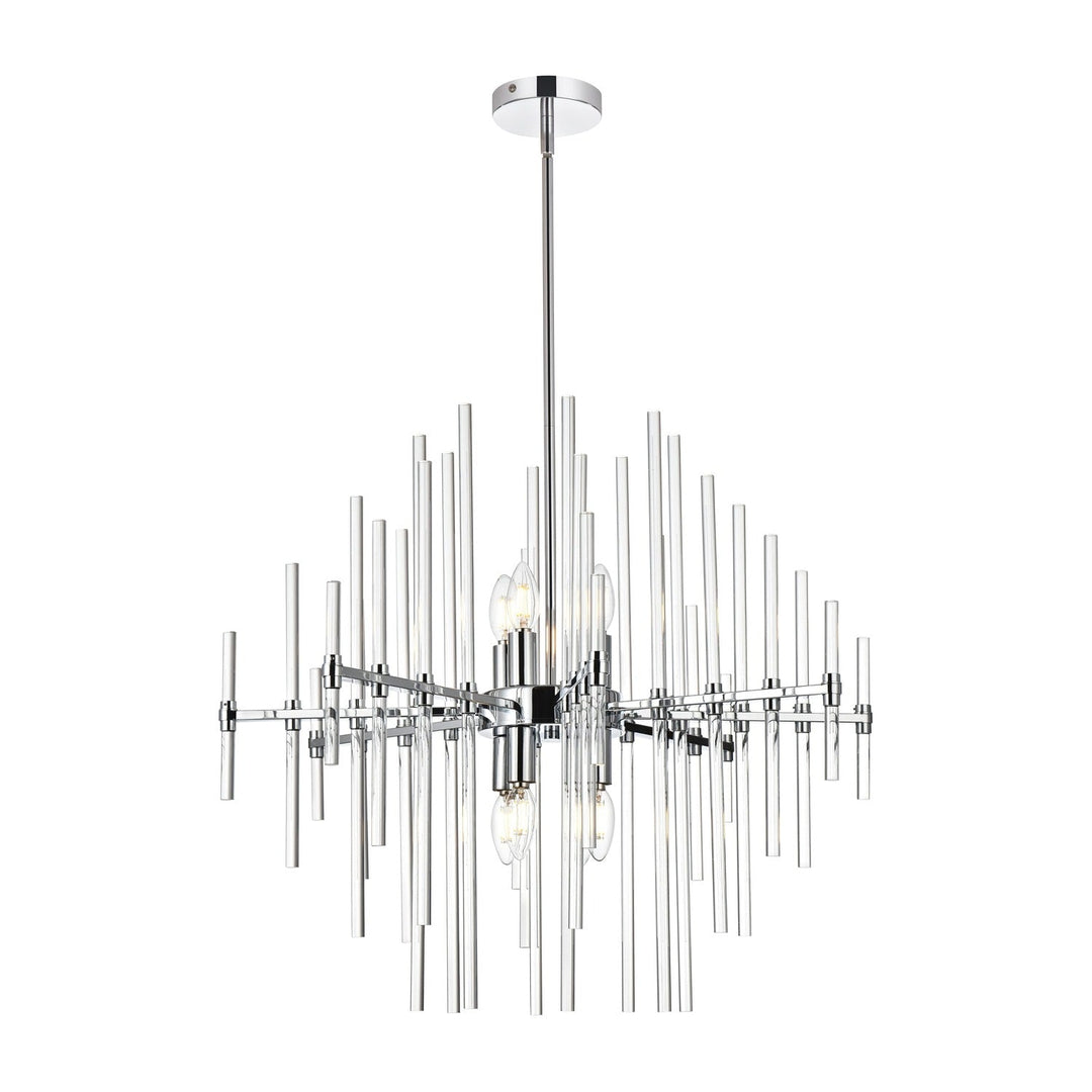 Sienna Crystal Pendant in Chrome by Elegant