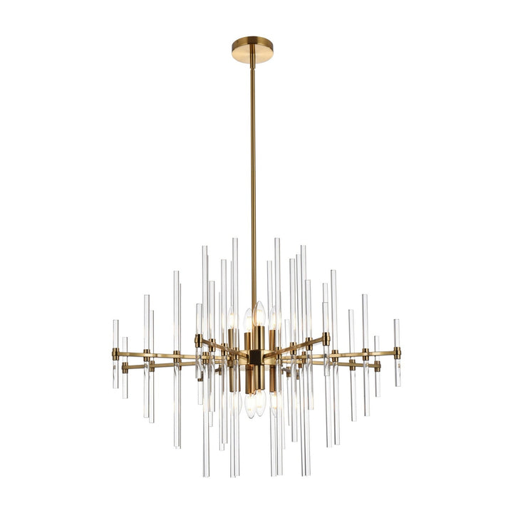 Sienna Crystal Pendant in Satin Gold by Elegant