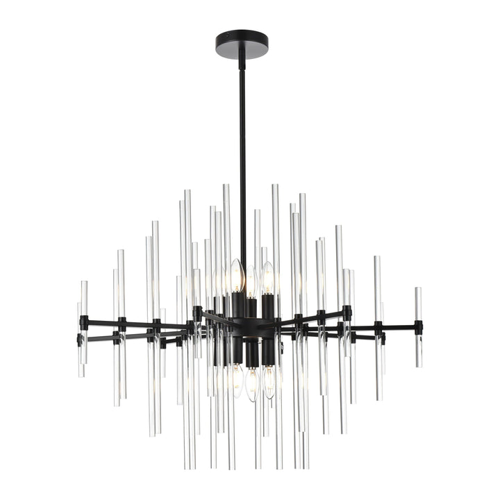 Sienna Crystal Pendant in Black by Elegant