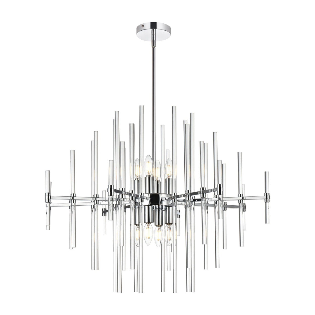 Sienna Crystal Pendant in Chrome by Elegant