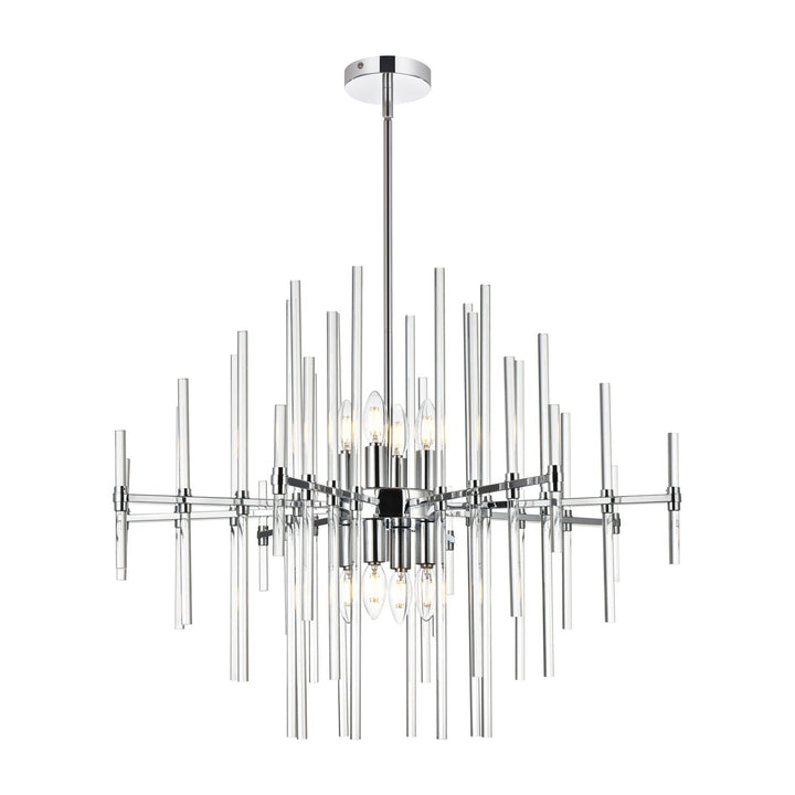 Sienna Crystal Pendant in Chrome by Elegant