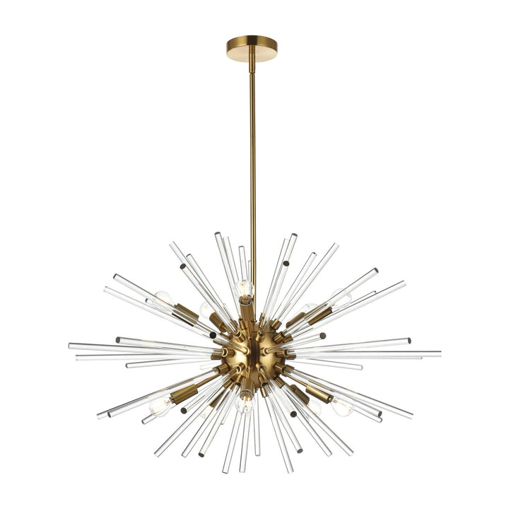 Sienna Crystal Pendant in Satin Gold by Elegant