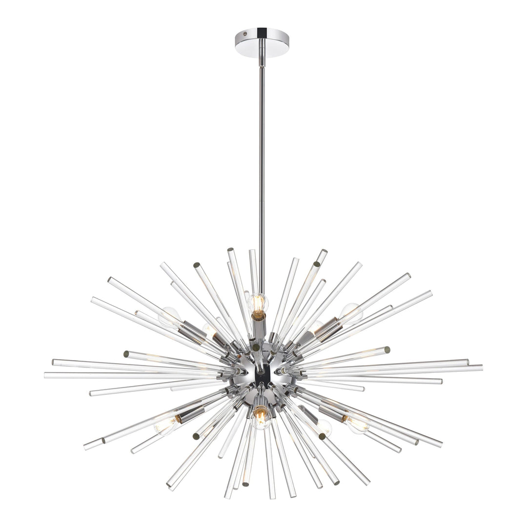 Sienna Crystal Pendant in Chrome by Elegant