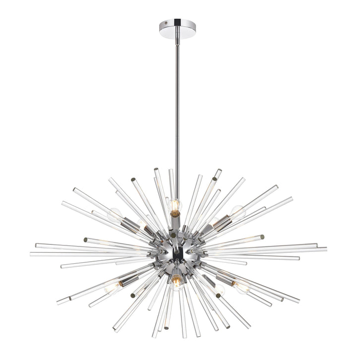 Sienna Crystal Pendant in Chrome by Elegant