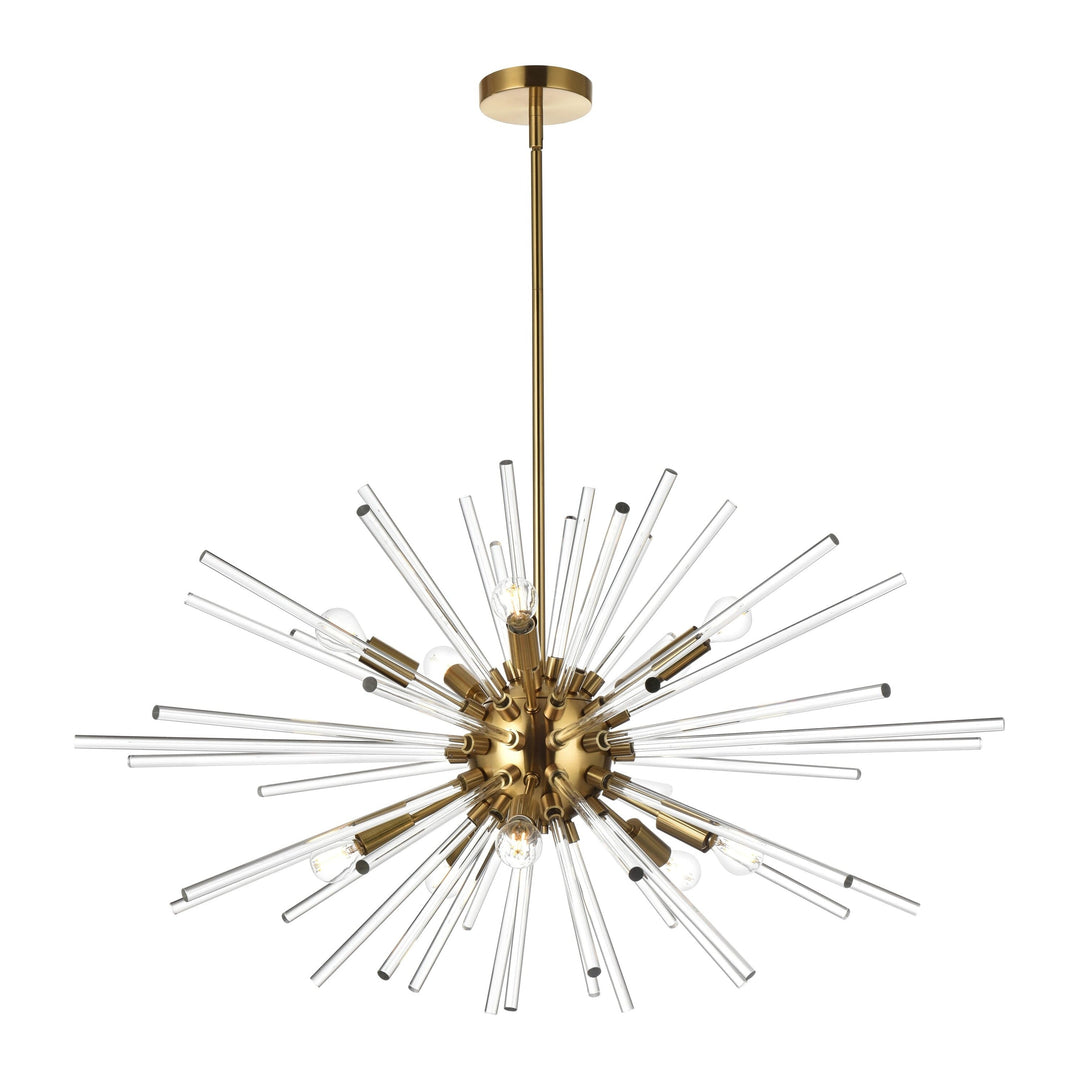 Sienna Crystal Pendant in Satin Gold by Elegant