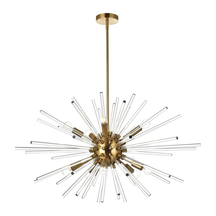 Sienna Crystal Pendant in Satin Gold by Elegant