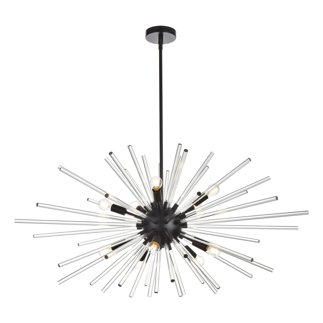 Sienna Crystal Pendant in Black by Elegant