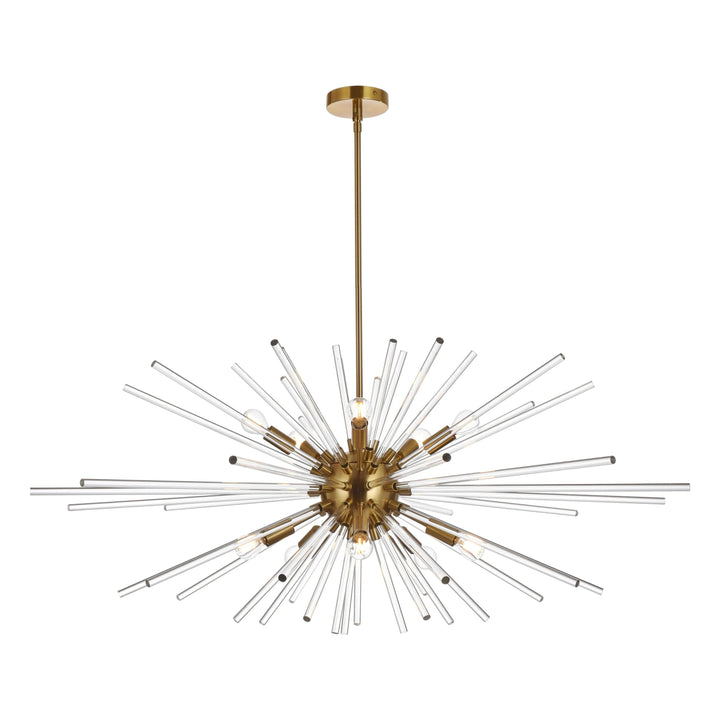 Sienna Crystal Pendant in Satin Gold by Elegant