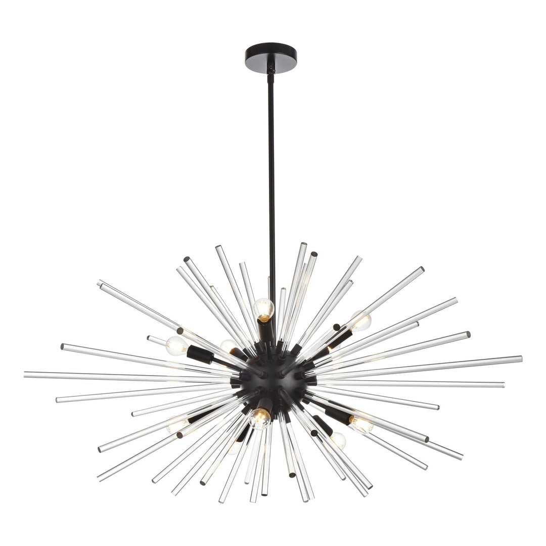 Sienna Crystal Pendant in Black by Elegant