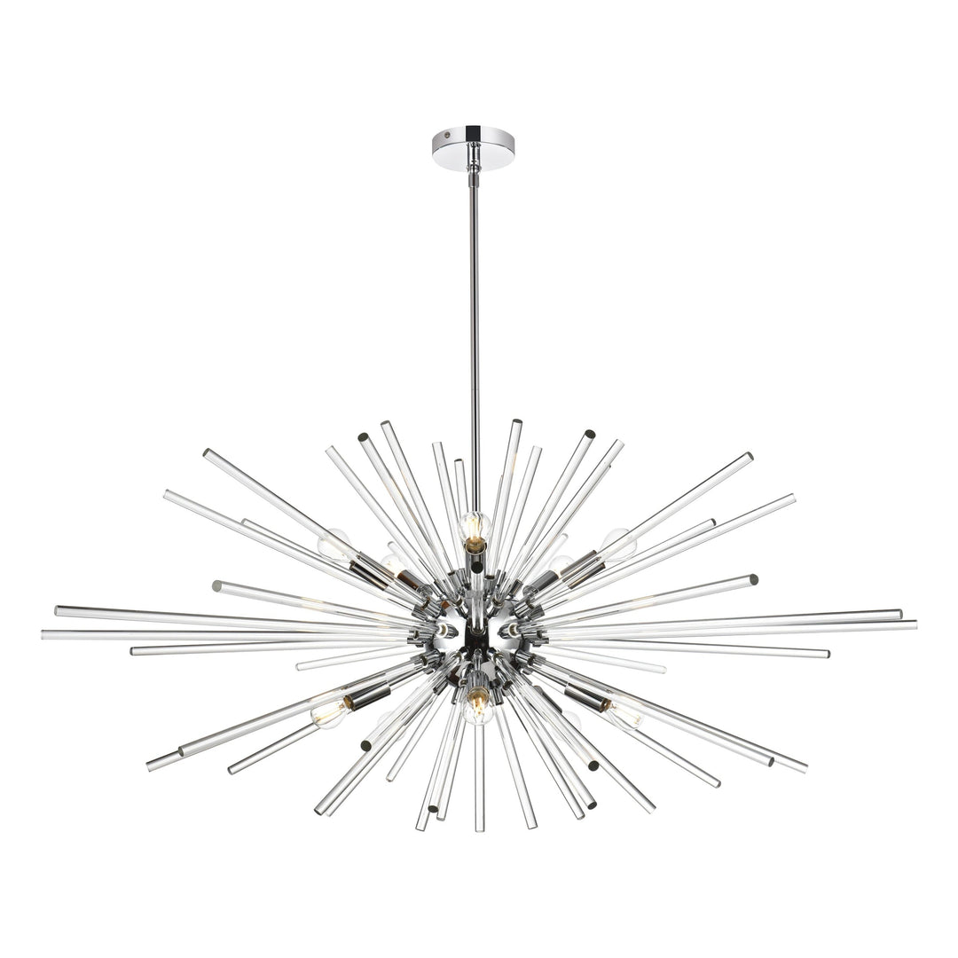 Sienna Crystal Pendant in Chrome by Elegant