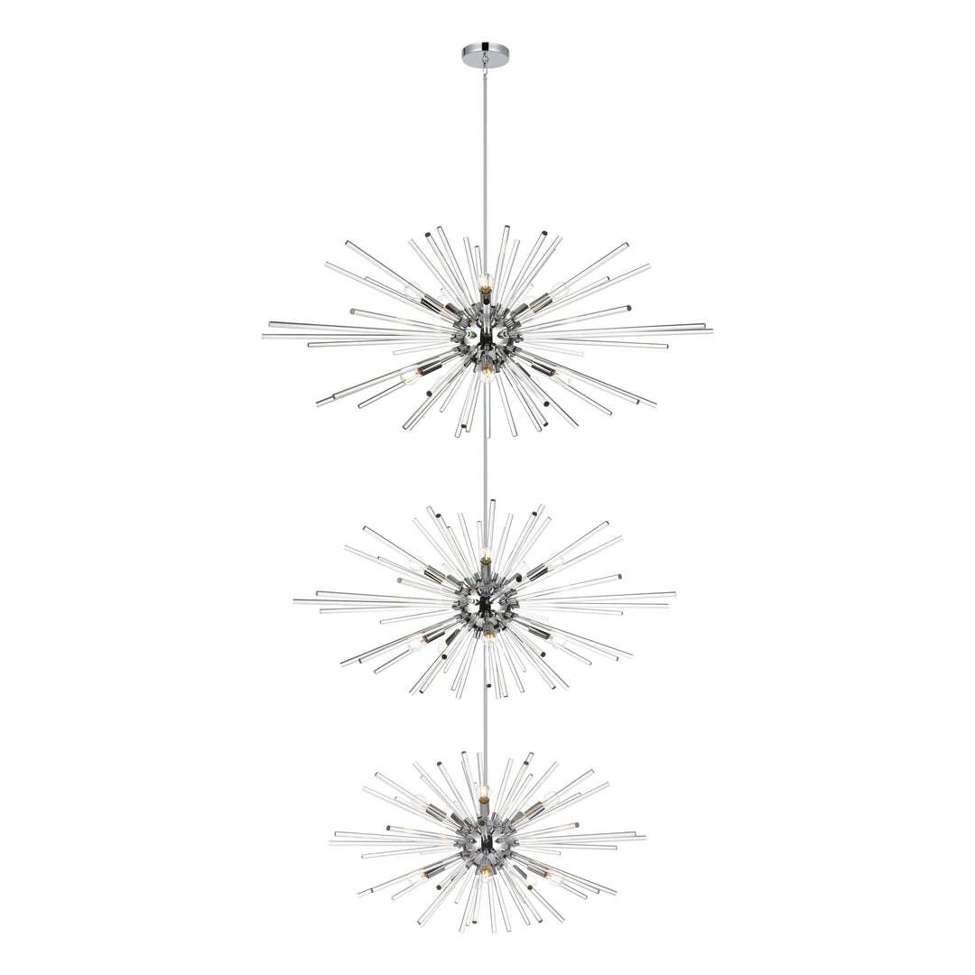 Sienna Crystal Chandelier in Chrome by Elegant