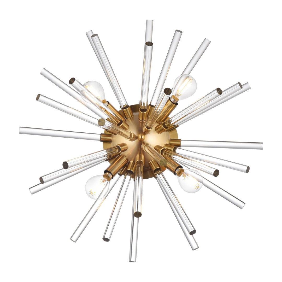 Sienna Crystal Wall Sconce in Satin Gold by Elegant
