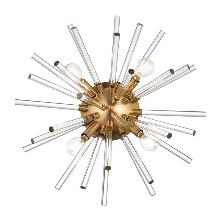 Sienna Crystal Wall Sconce in Satin Gold by Elegant