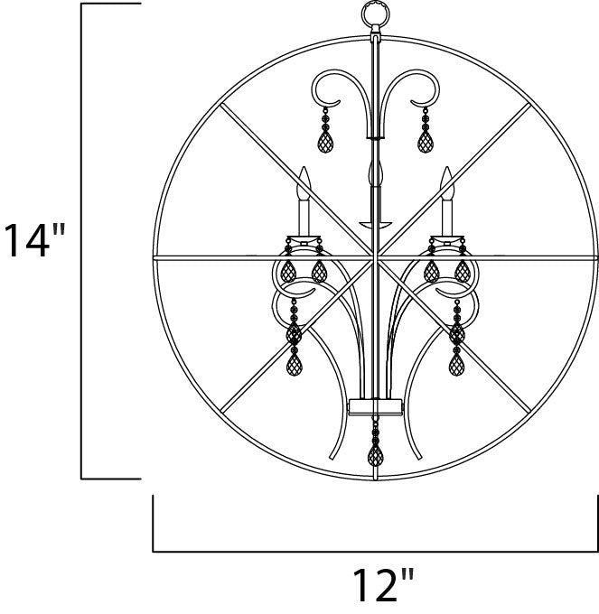 Orbit Pendant dimensions diagram