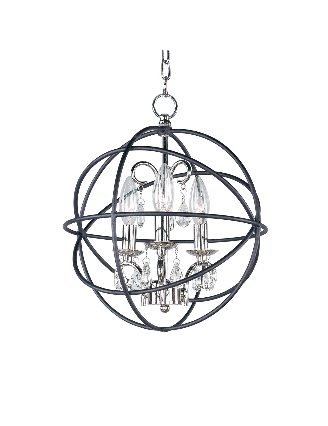 Orbit Pendant Anthracite / Polished Nickel