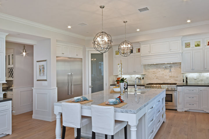 Orbit Pendant Anthracite / Polished Nickel room setting