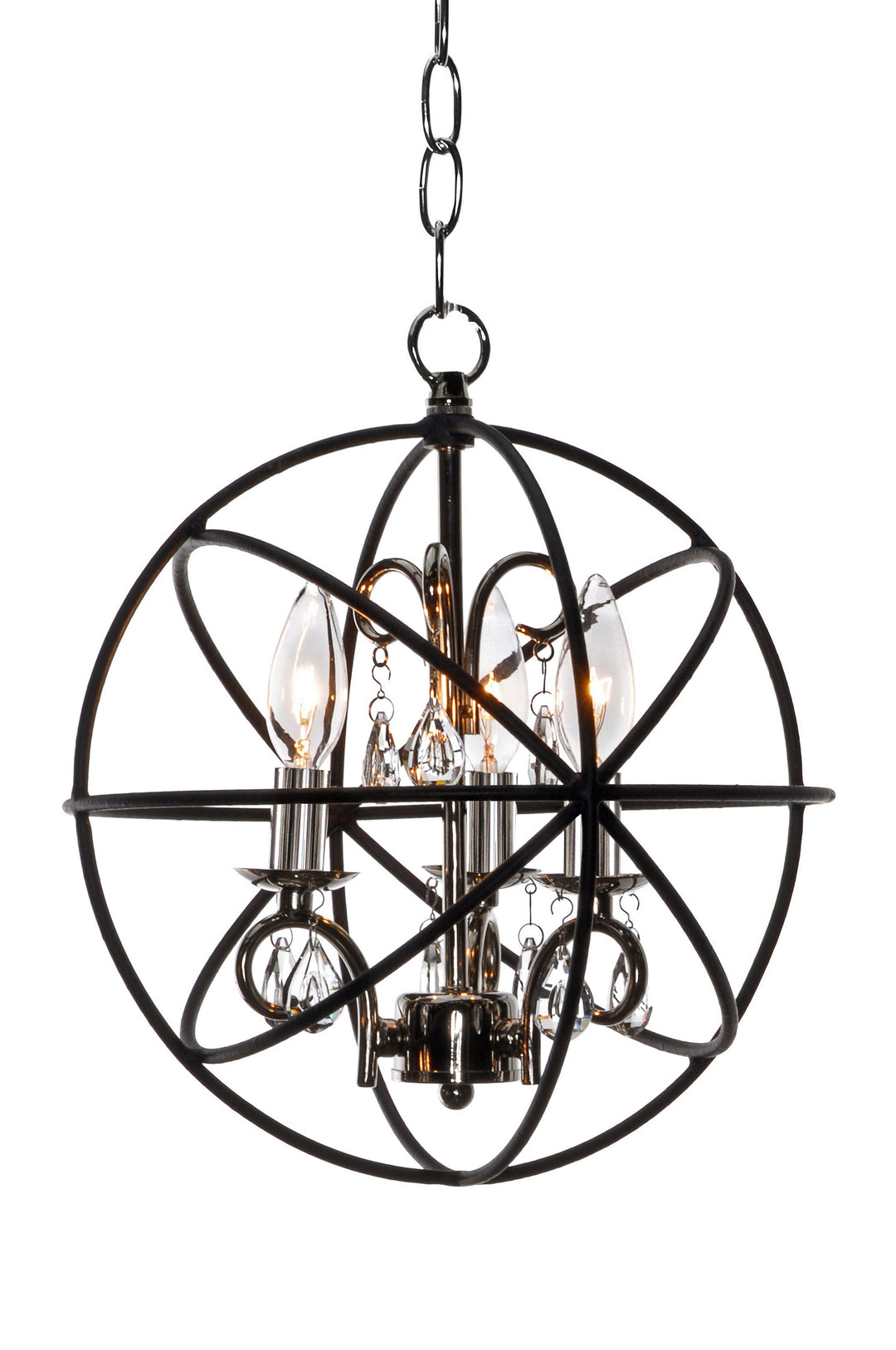 Orbit Pendant Anthracite / Polished Nickel alternate view